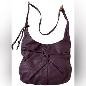 Marc by Marc Jacobs Bow Wow Wow Slingdoodle Purple Leather Hobo Crossbody Bag